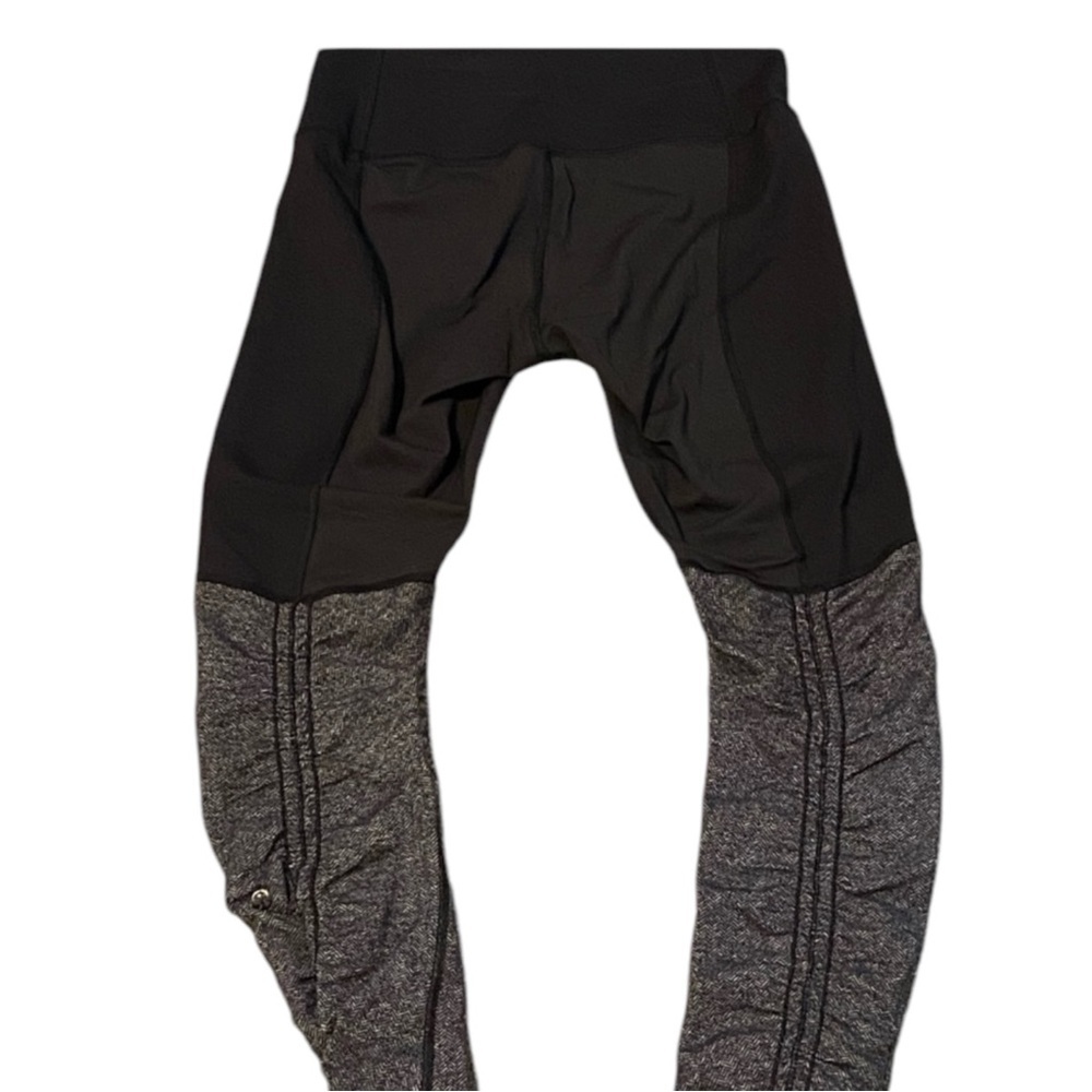LULULEMON Stirrup Herringbone Naval Blue / Heathered Naval Blue Pants Size 2 - Picture 7 of 9
